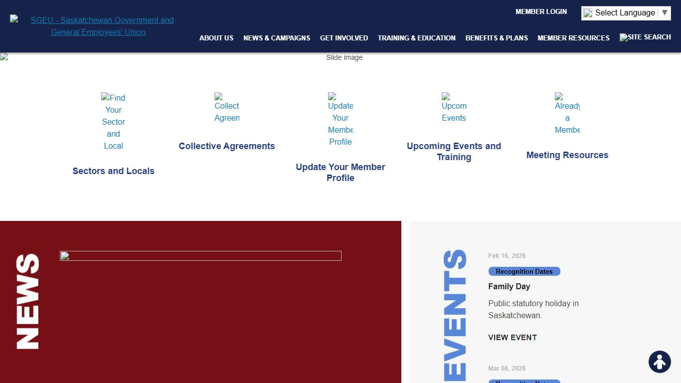 Home « SGEU - Saskatchewan Government and General Employees' Union